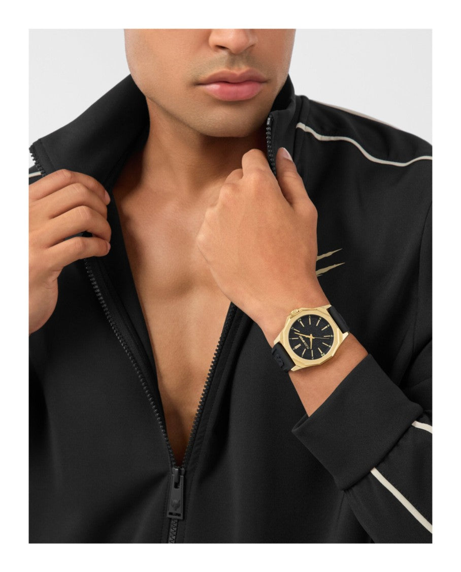 Plein Sport Onyx Ultra Silicone Watch