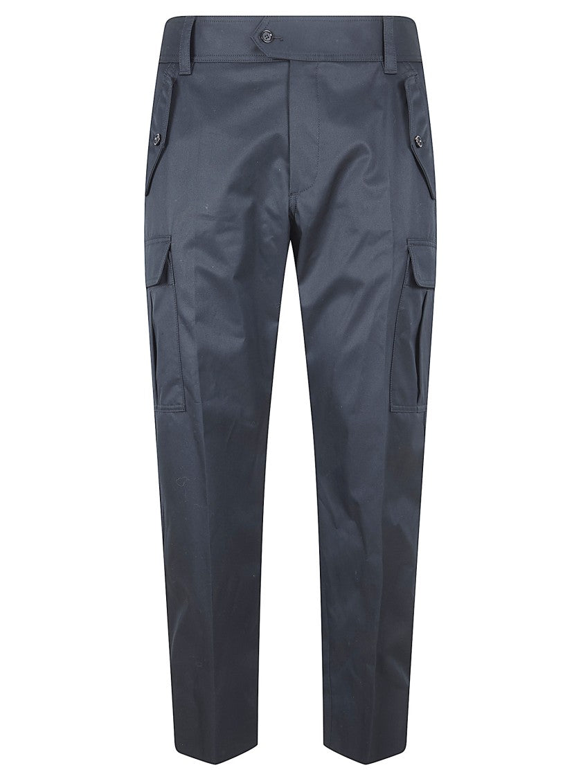 Alexander Mcqueen Cotton Gabardine Cargo Trousers