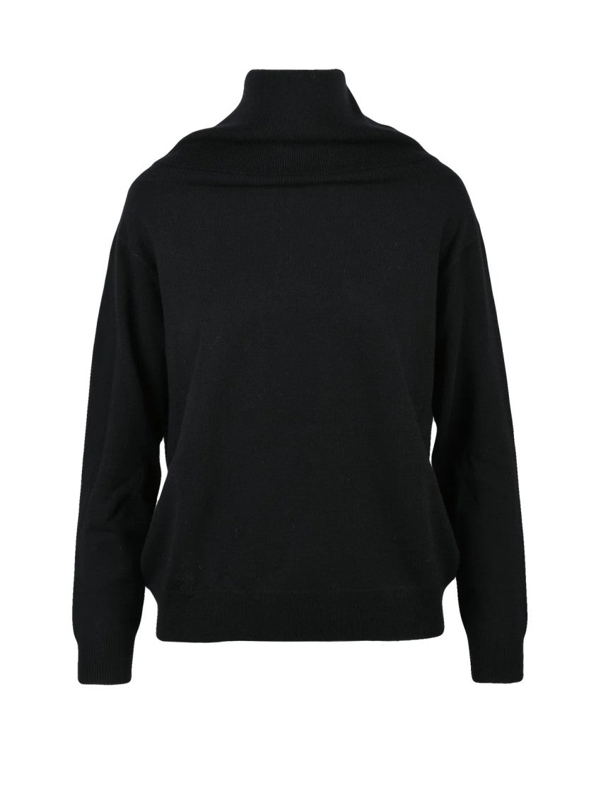 Icona Maxi High Neck Pullover In Soft Fabric Blend