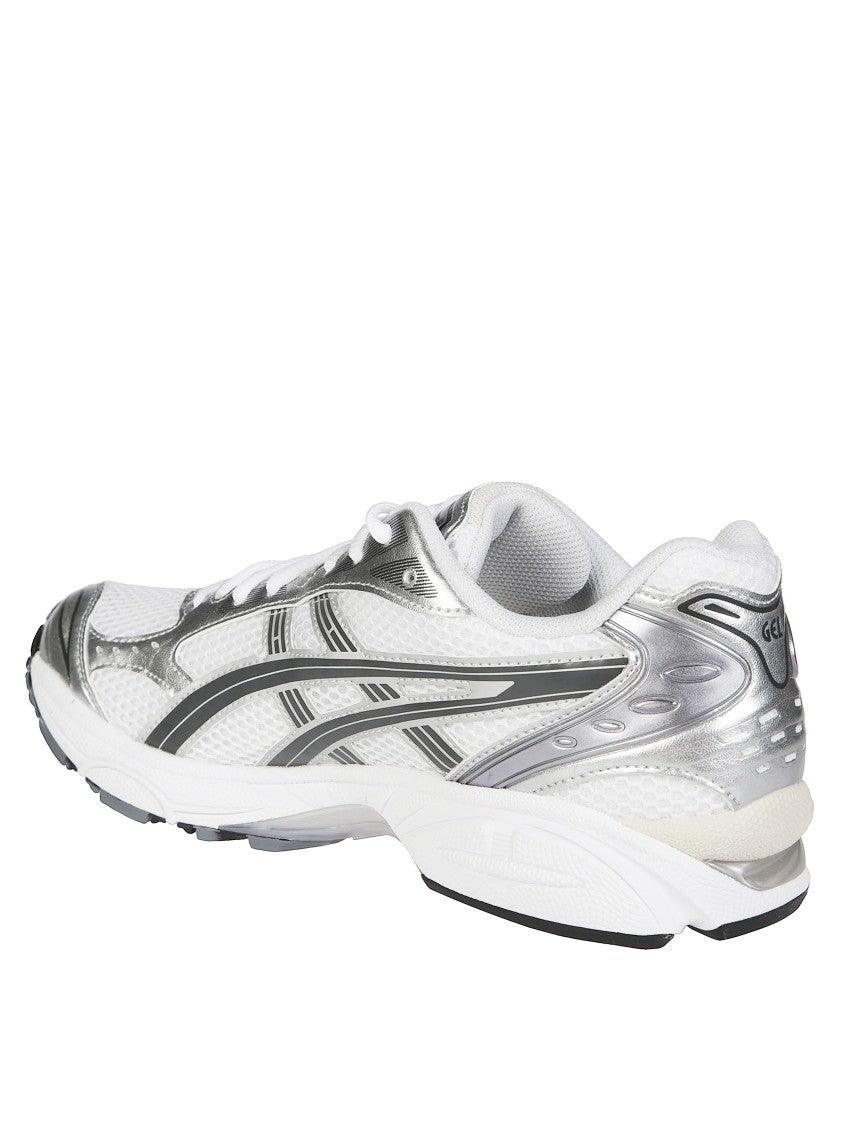 Asics White Gel-Kayano 14 Mesh Metallic Sneakers