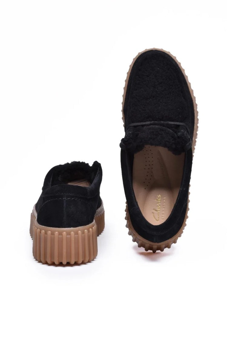 Clarks Black Suede Desert Boots
