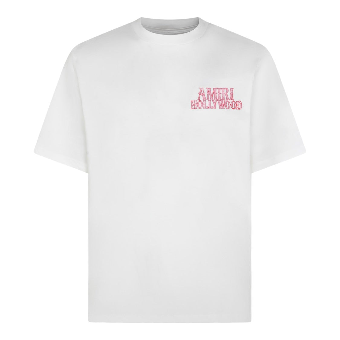 Amiri Short-Sleeve White T-Shirt With Bold Graphic Design