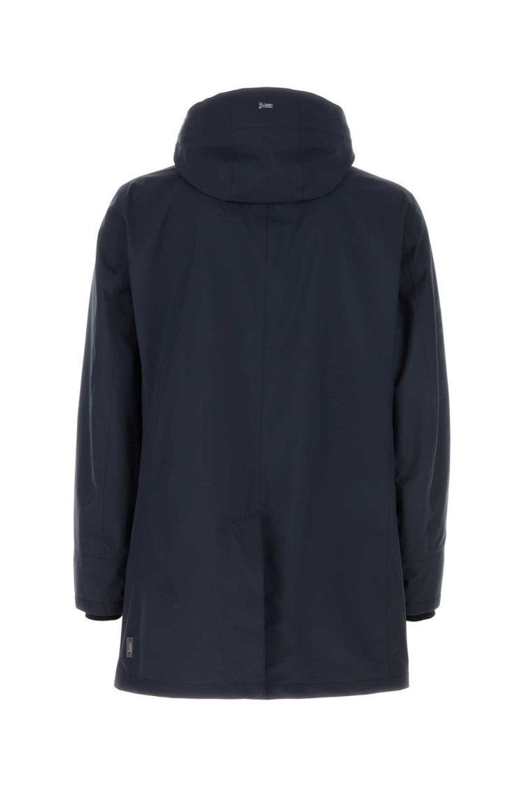 Herno Navy Blue Polyester Jacket