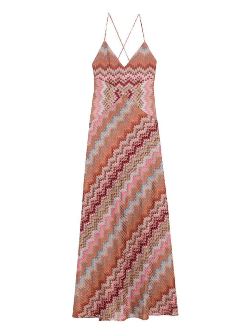 Missoni Multicolor Snake Pattern Maxi Dress