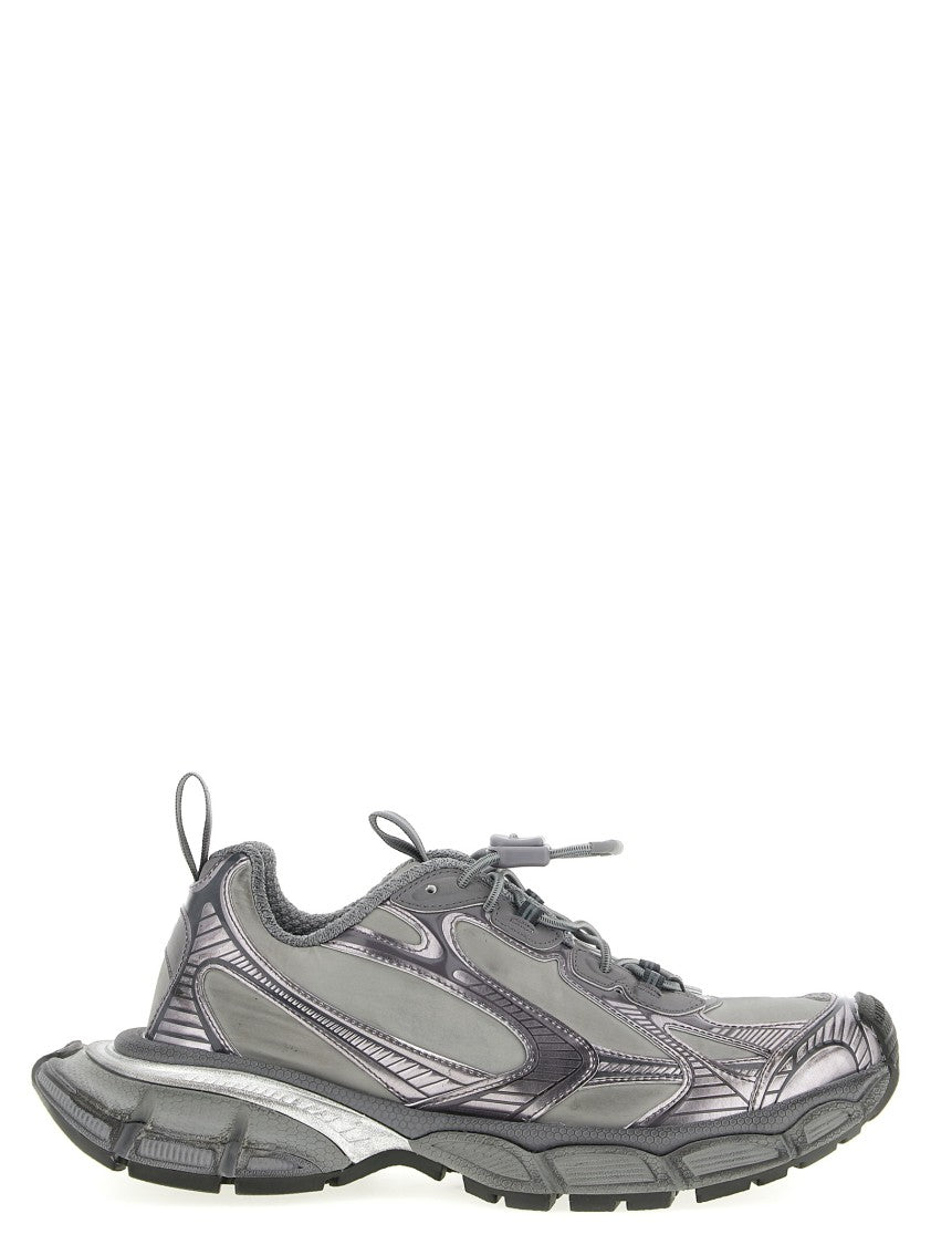 Balenciaga Used-Effect Mesh And Polyurethane Sneakers With Quicklace Closure
