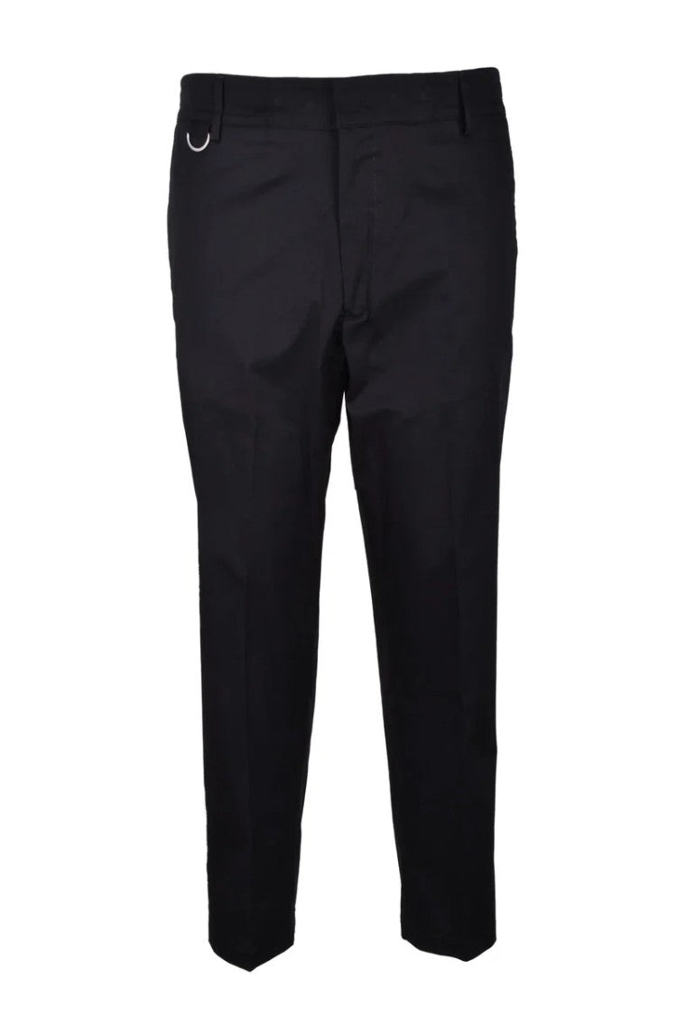 Low Brand Black Stretch Cotton Pants