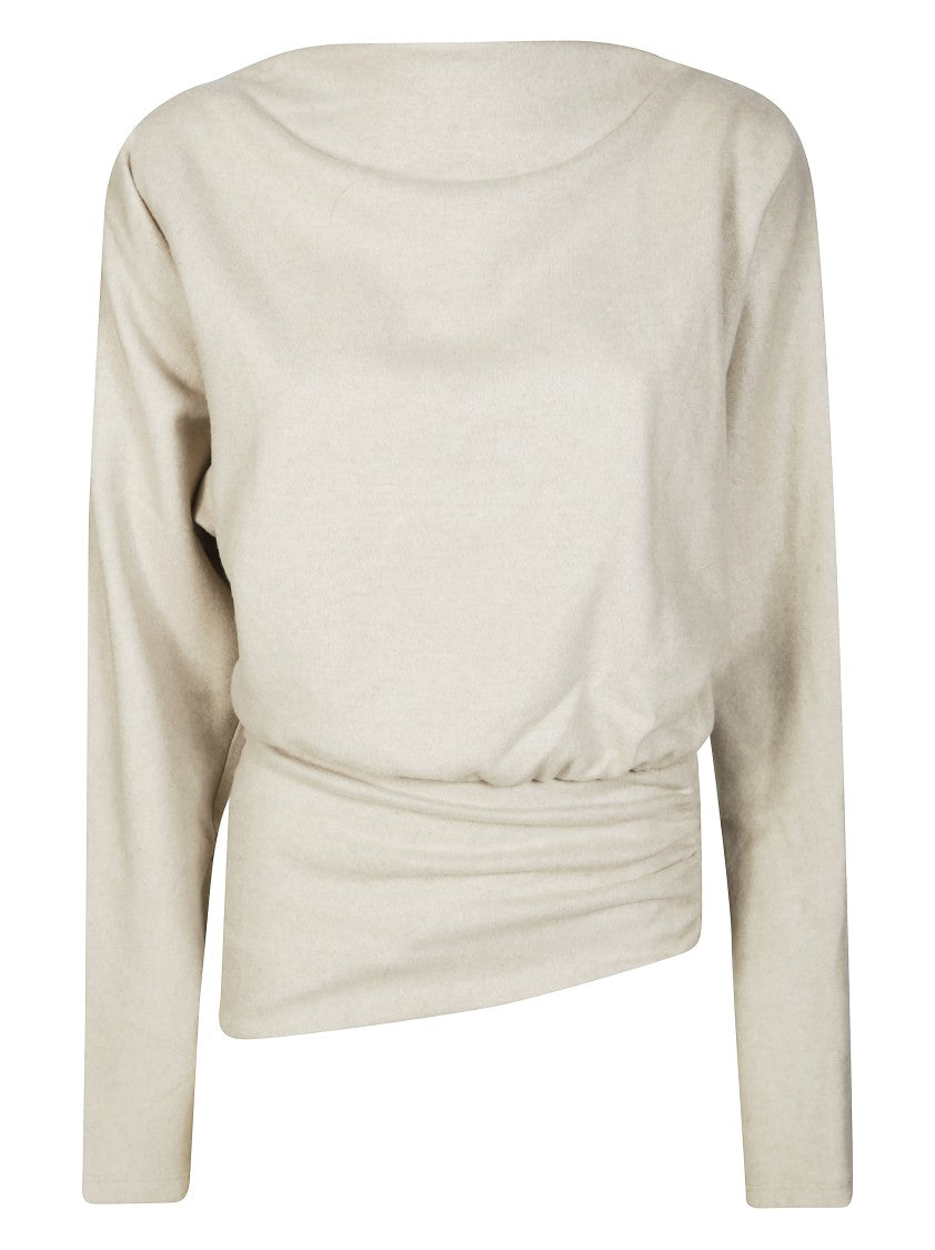 The Andamane Long-Sleeved Asymmetrical Top