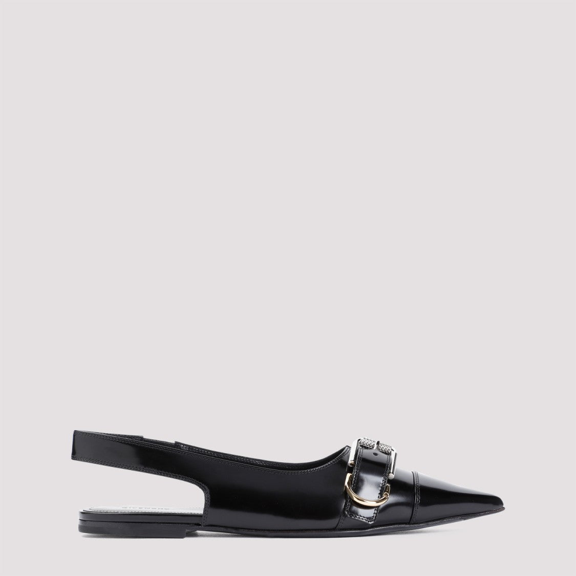 Givenchy Black Calf Leather Ballerina