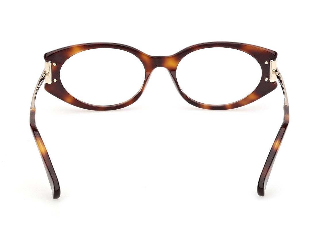 Max Mara Tortoiseshell Mm5225 Rounded Acetate Eyeglasses