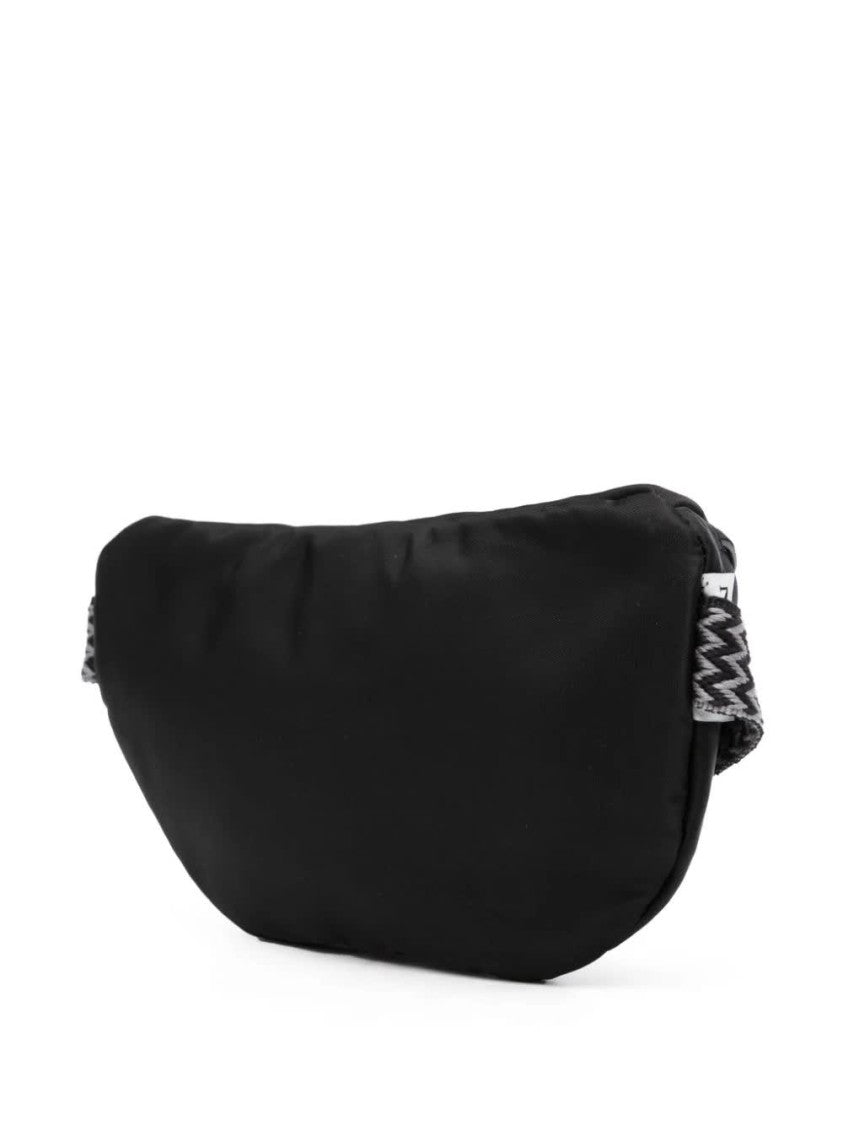 Lanvin Black Small Waist Bag Curb Nylon Bag