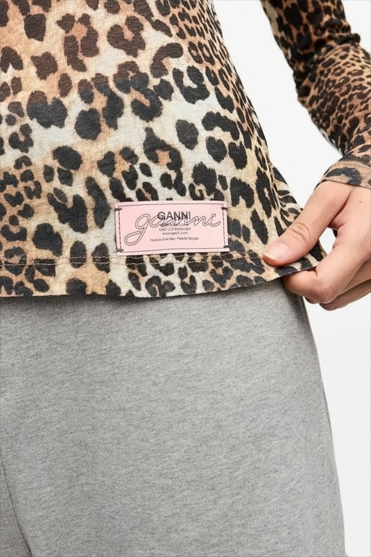 Ganni Fitted Long-Sleeved Blouse