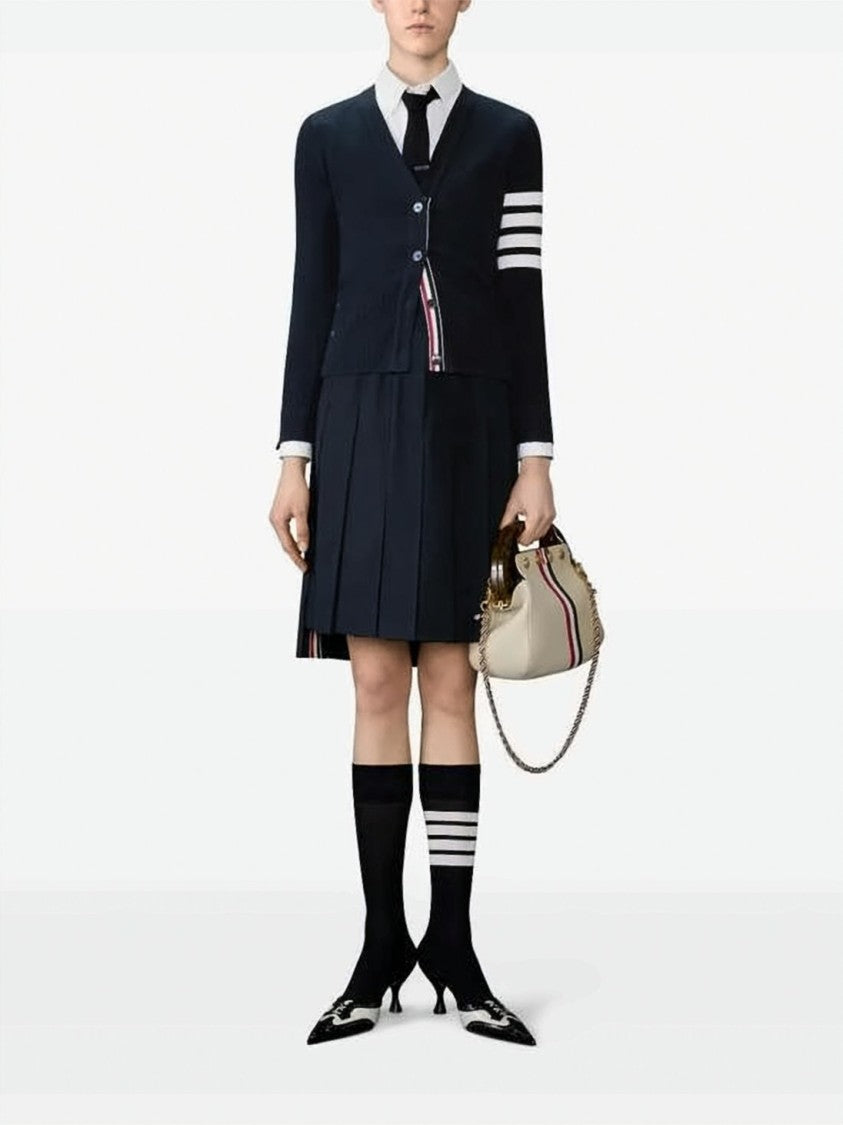 Thom Browne Structured Pleated Cotton Skirt