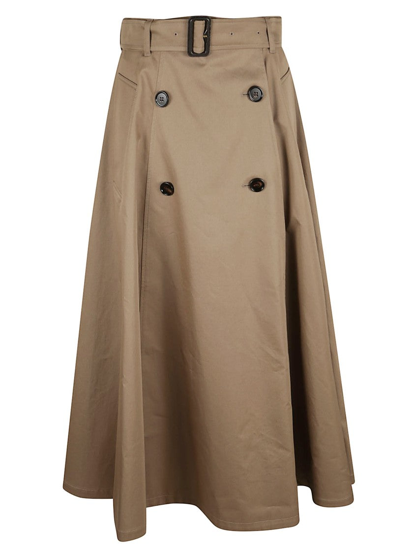 Burberry High-Waisted Midi Skirt