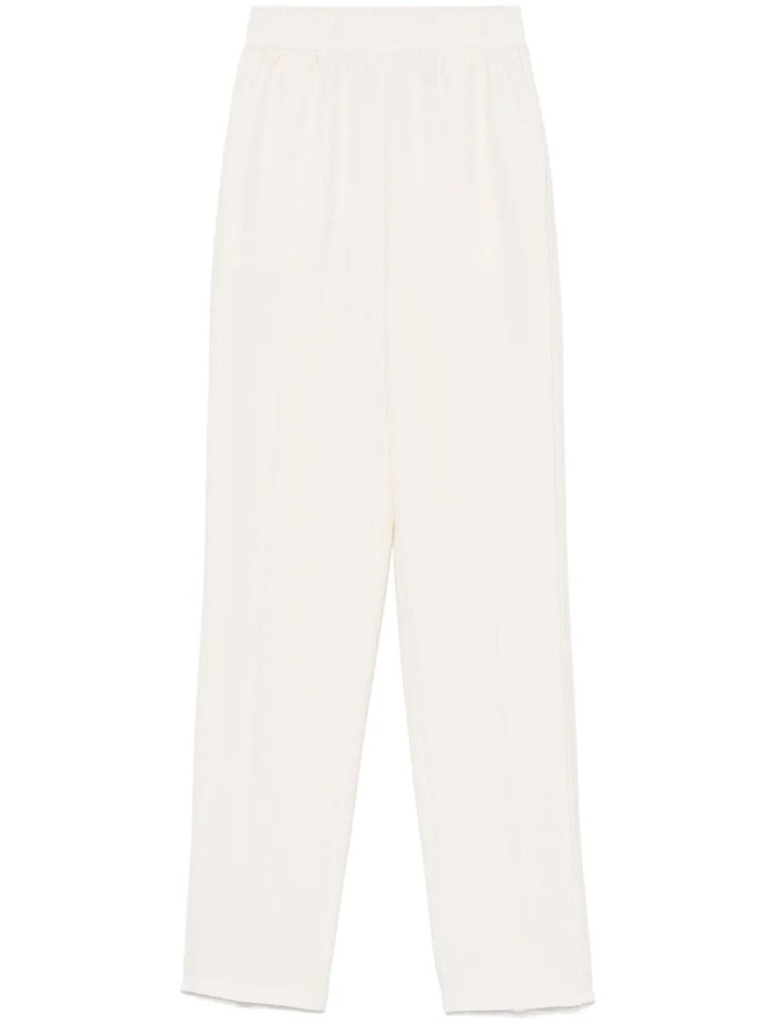 Twin-Set Embroidered Crepe Trousers
