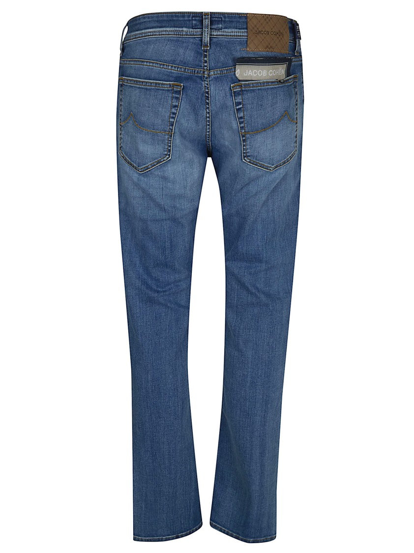 Jacob Cohen Premium Cotton Blend Tailored Fit Jeans
