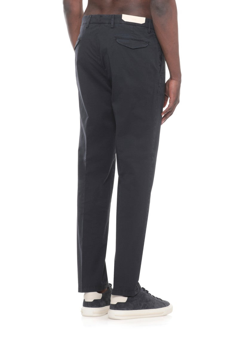 Briglia 1949 Blue Bg21 Cotton Straight-Leg Pants