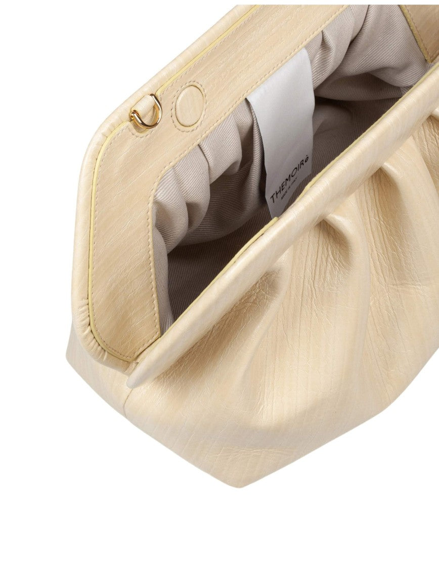 Themoirè Structured Striped-Effect Faux Leather Handbag