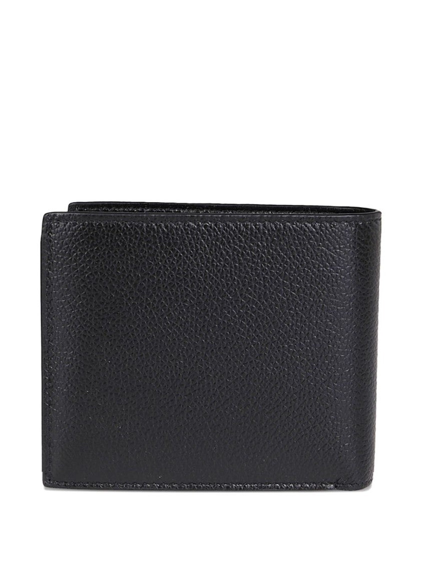 Balenciaga Cash Square Folded Wallet In Grained Calfskin