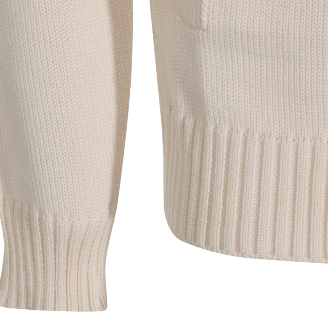 Zanone High Ribbed Collar Sweater With Button Closure