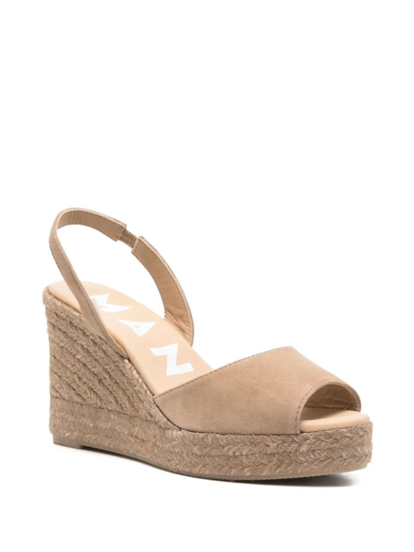Manebi Earthy Hamptons Jute Slingback Sandals