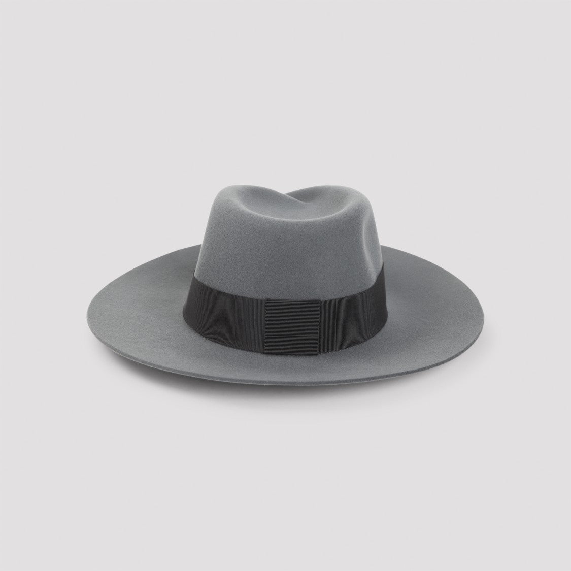 Maison Michel Grey Felted Wool Fedora Hat