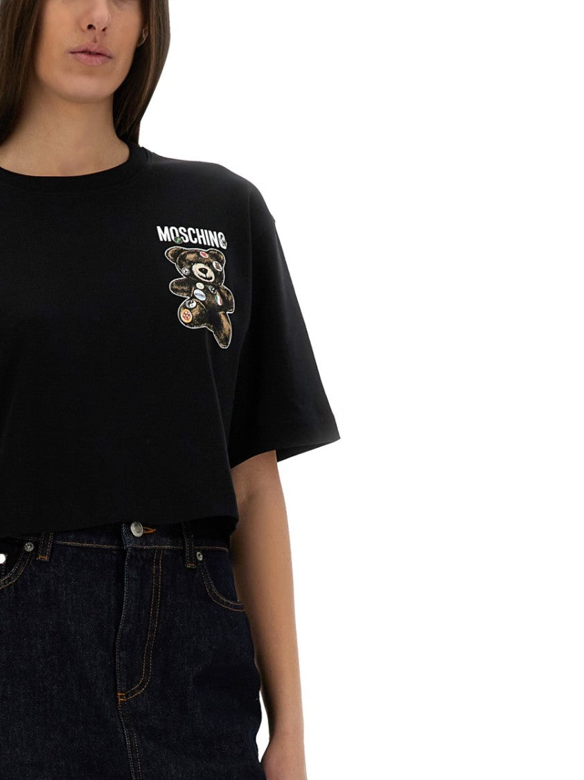 Moschino "Teddy Bear" Cropped T-Shirt