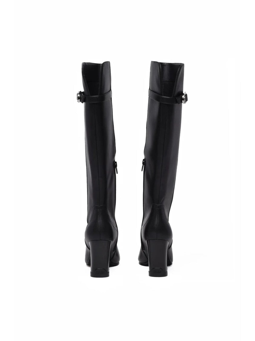 Liu Jo Black Rubber Urban Boots