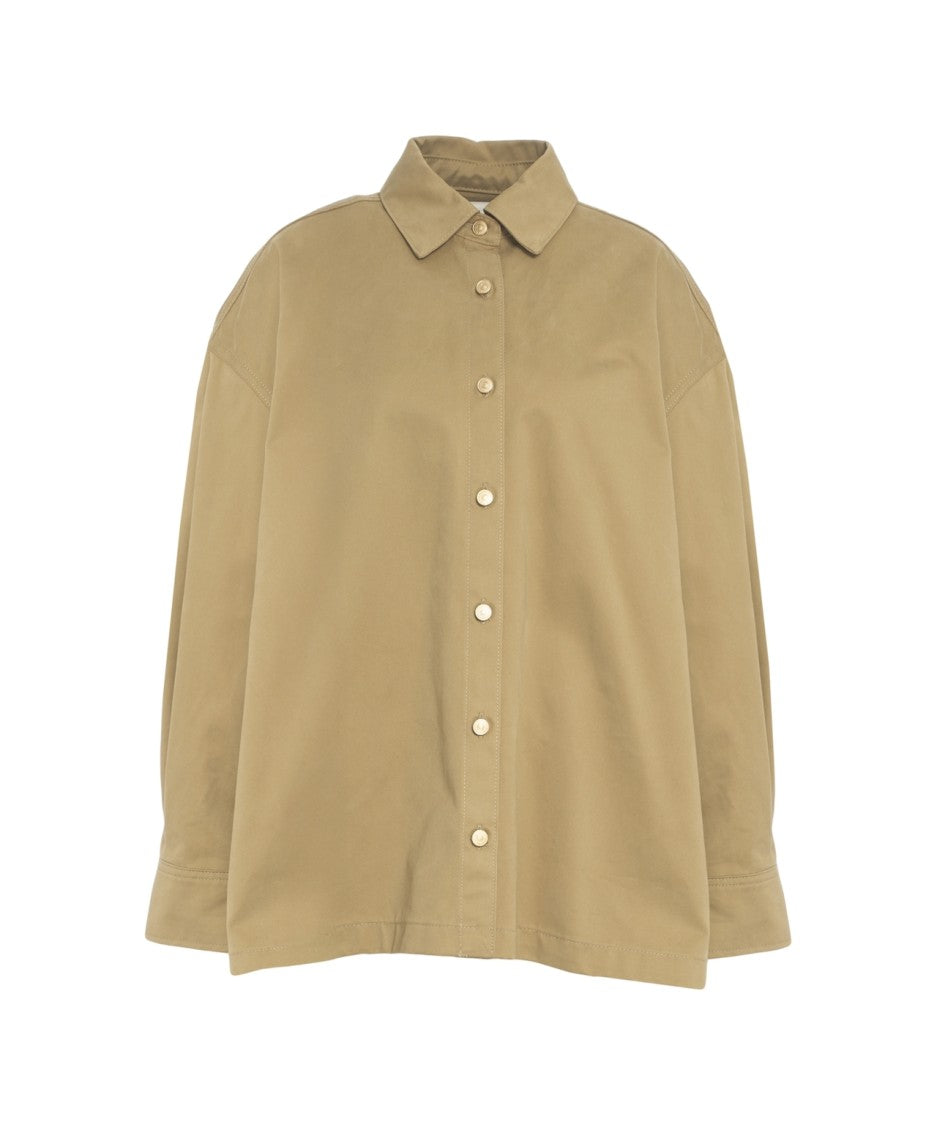 7 For All Mankind Beige Oversized Shirt