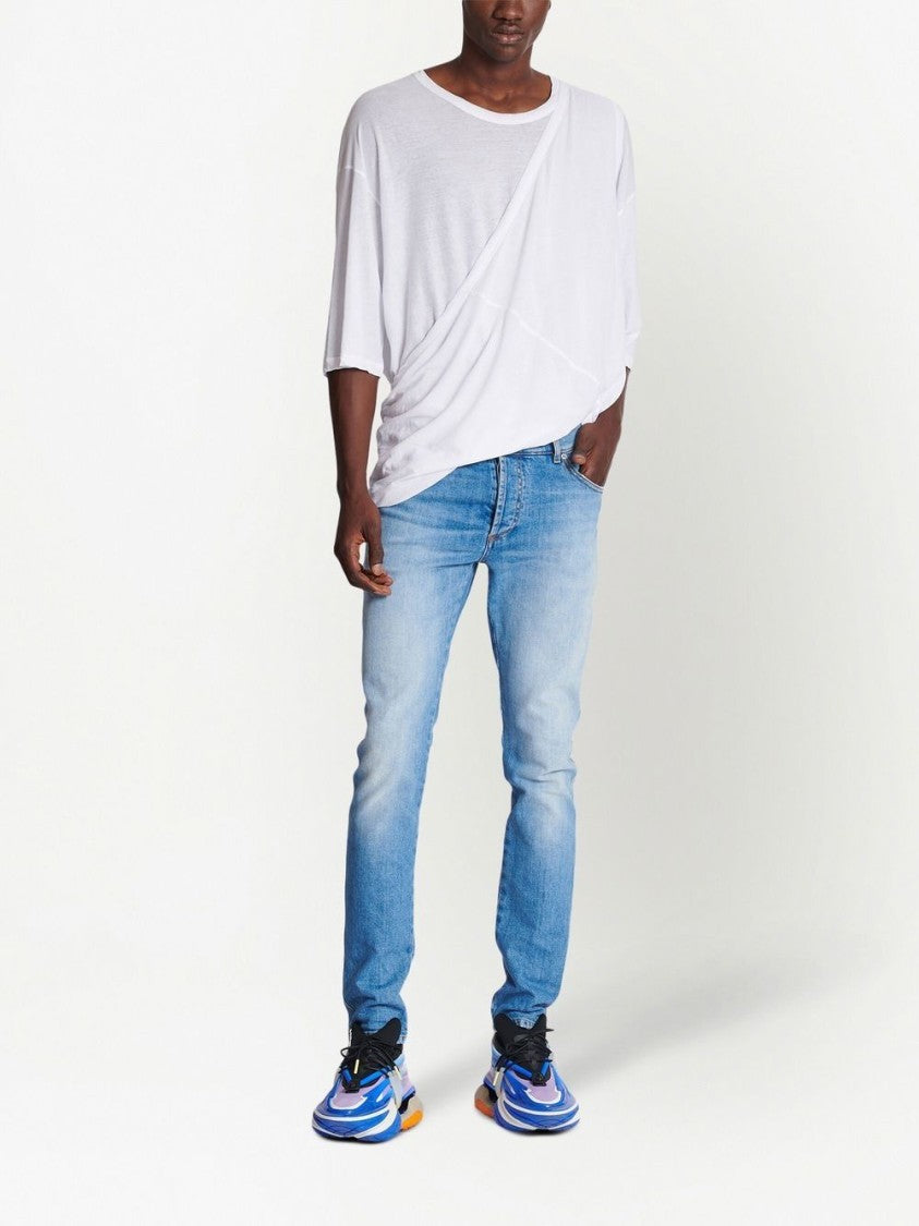 Balmain Light Blue Slim-Fit Jeans
