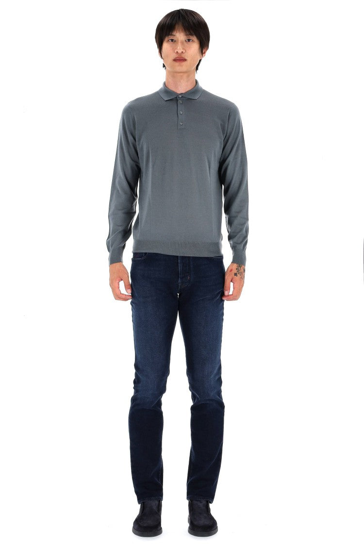 Drumohr Extrafine Super 140’S Wool Polo
