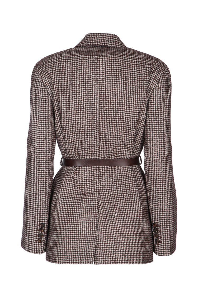 Brunello Cucinelli Houndstooth Pattern Suit-Type Jacket