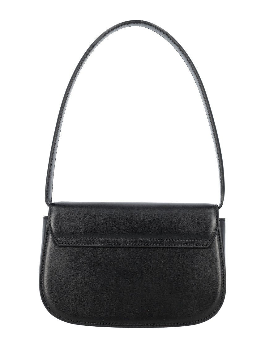 Diesel Rectangular Leather 1Dr Bag With Oval Metal Accent