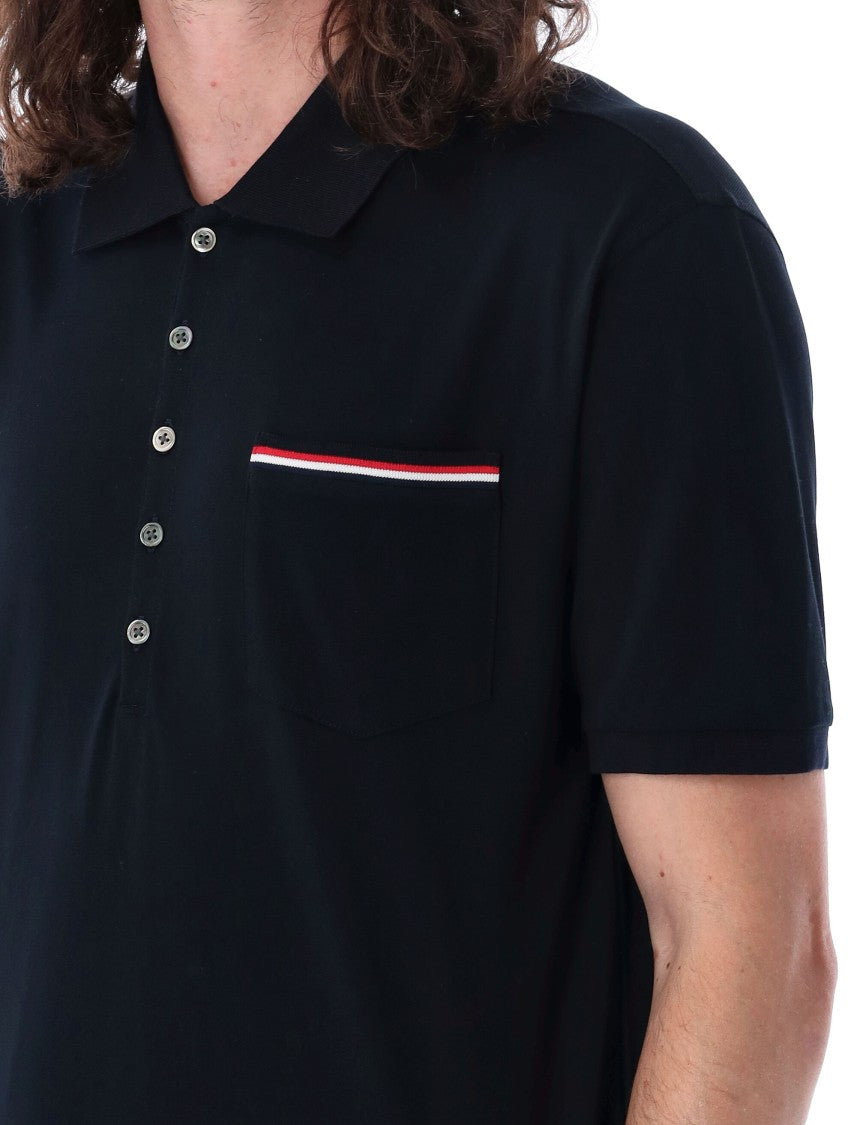 Thom Browne Fine Mercerized Pique Pocket Polo Shirt