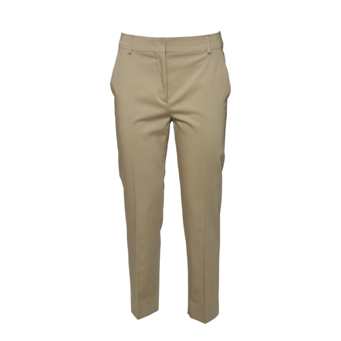 Max Mara Camel Satin Lince1234 Cropped Trousers