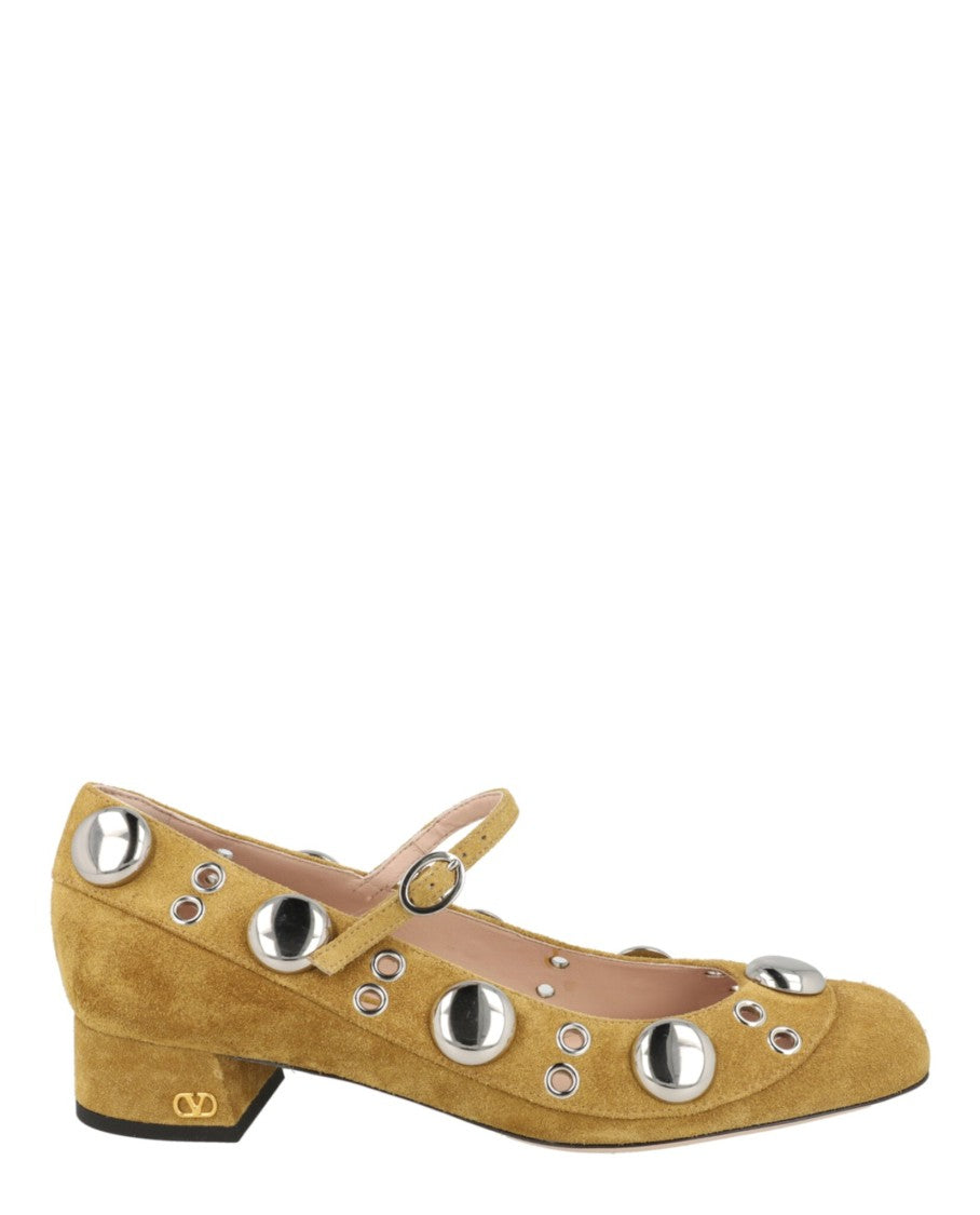 Valentino Nellcôte Suede Mary Jane Pumps