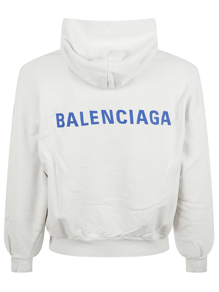 Balenciaga Dry Pile Knit Sweater With Drawstring Hood