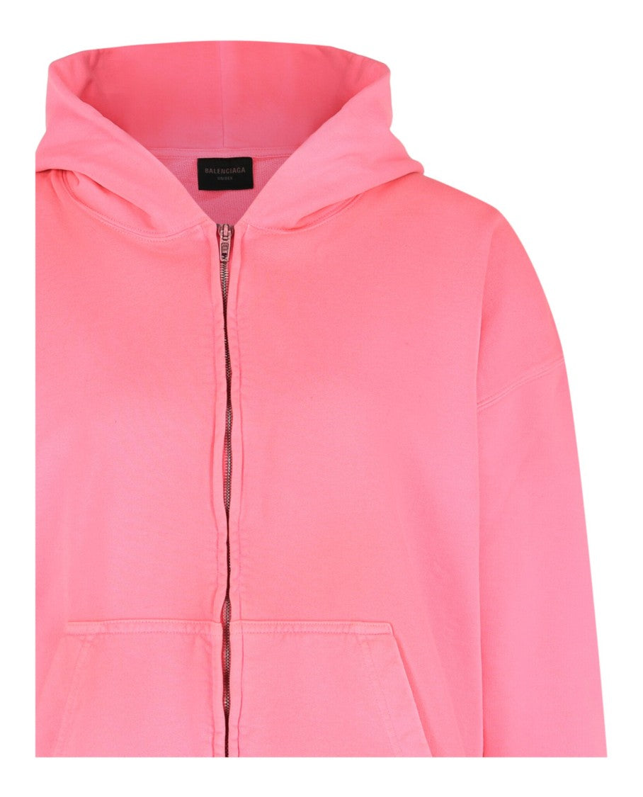 Balenciaga Small Fit Zip-Up Hoodie