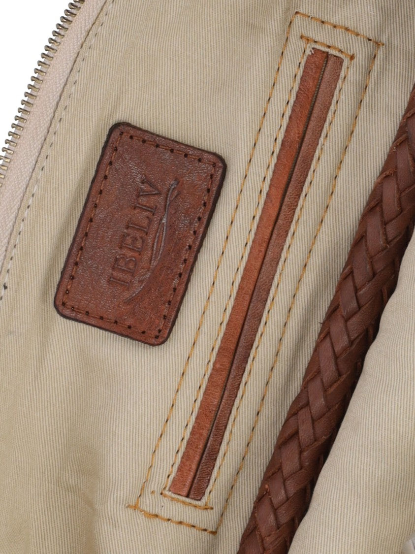 Ibeliv Beige Utopia Woven Raffia Shoulder Bag