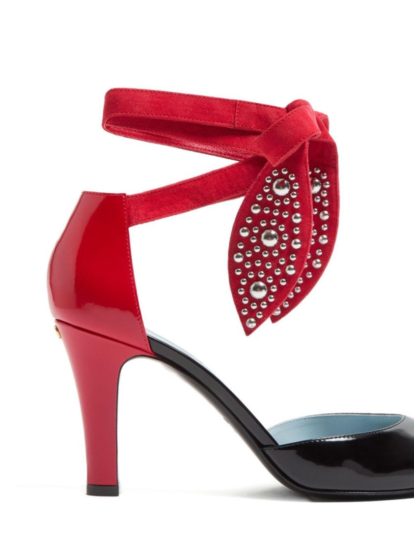 Valentino Garavani Foliefoliage Sandal With Color-Block Design And Beaded Accents