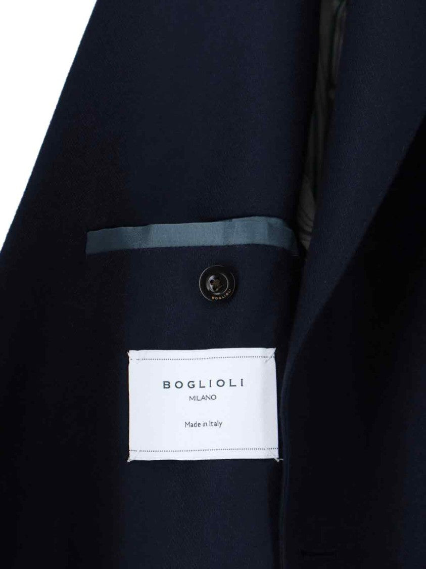 Boglioli Tailored Neutrals Jacket With Classic Design And Structured Silhouette