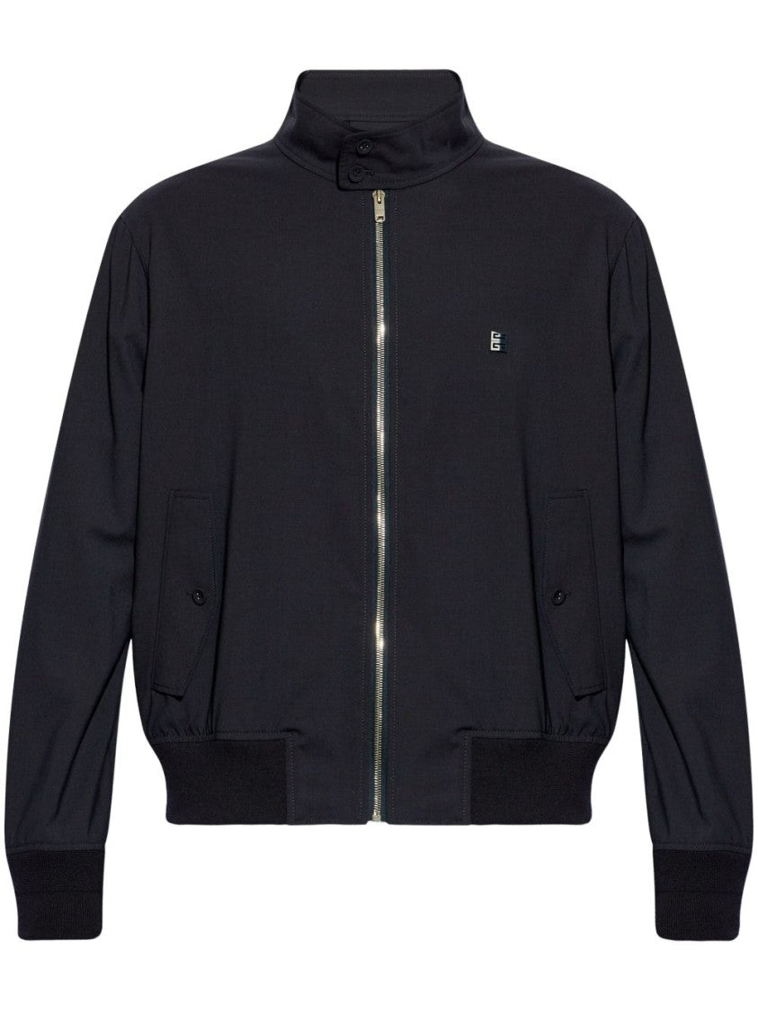 Givenchy Navy Wool Blend Jacket