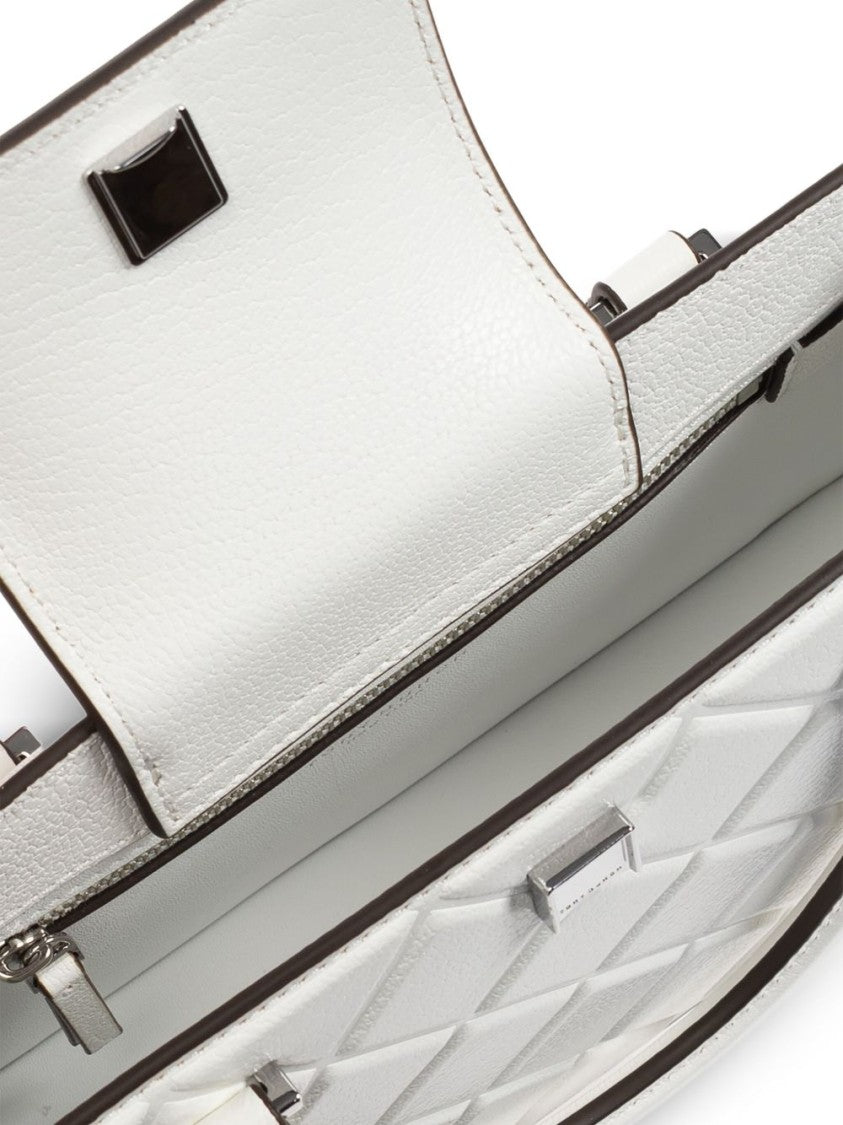 Tory Burch Quilted Capra Leather Handbag With Detachable Chain Strap