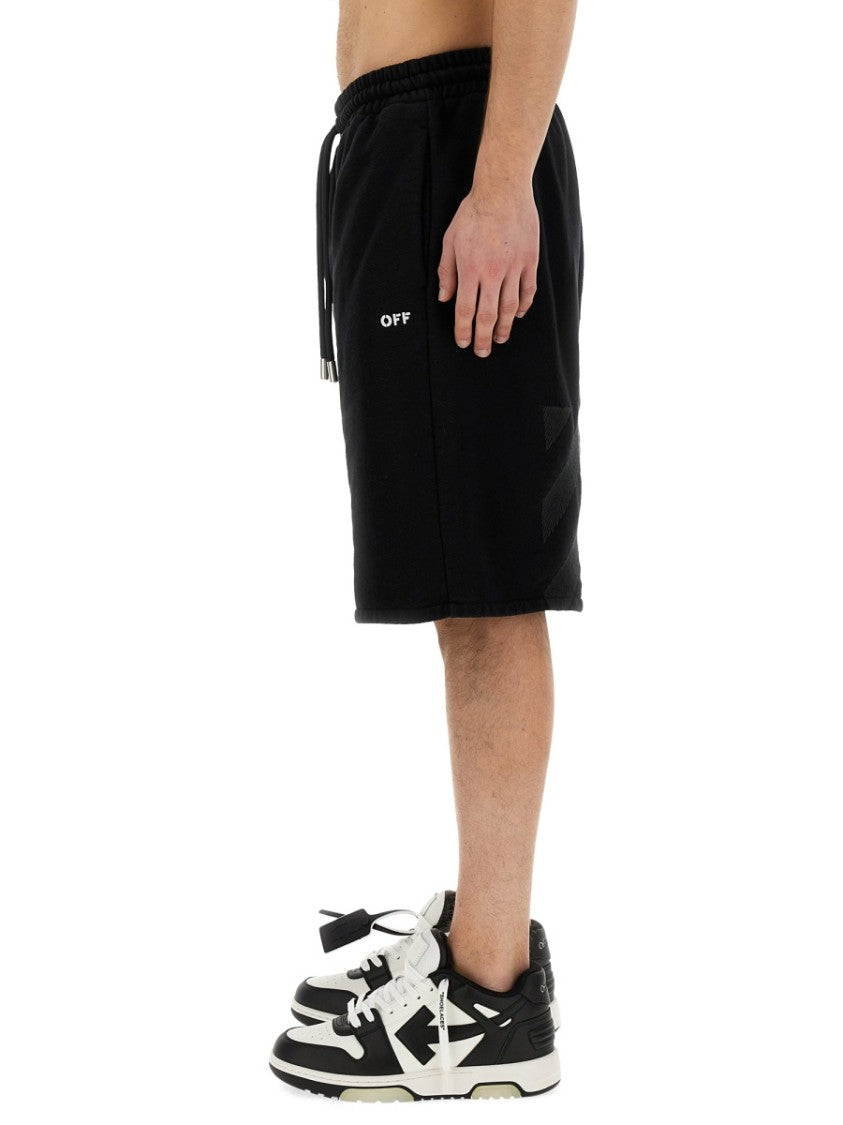 Off-White Relaxed Fit Bermuda Shorts