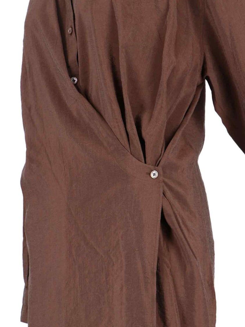 Lemaire Midi Shirt Dress – Brown