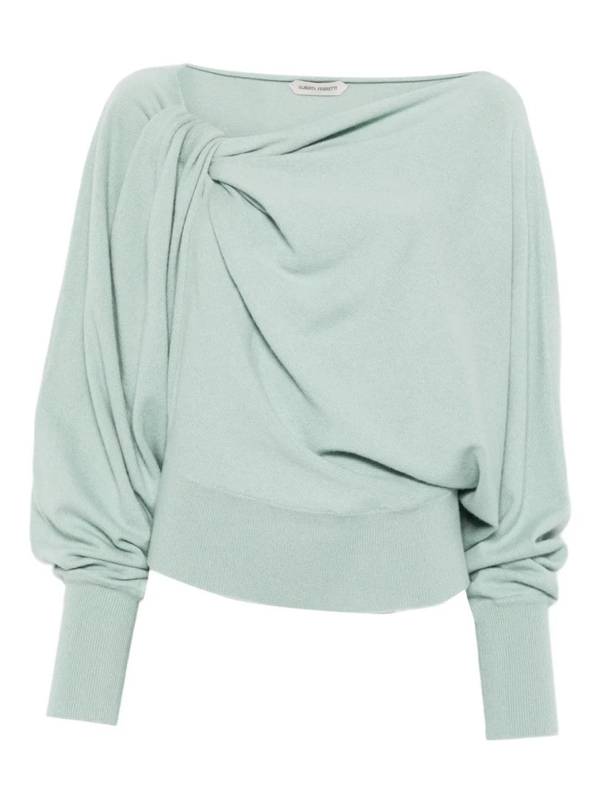 Alberta Ferretti Classic Knit Timeless Design Fitted Sweater