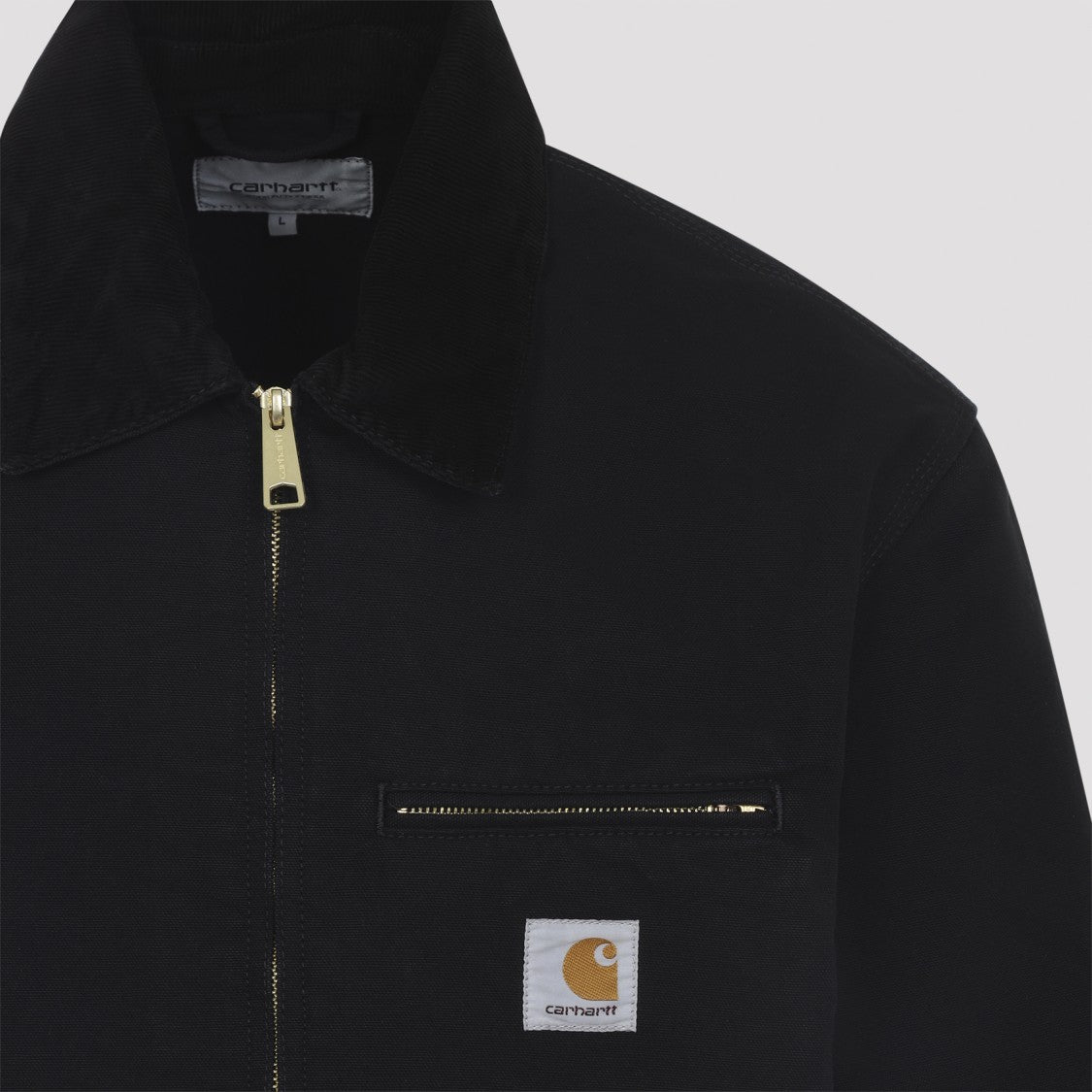 Carhartt Wip Black Cotton Jacket With Functional Design