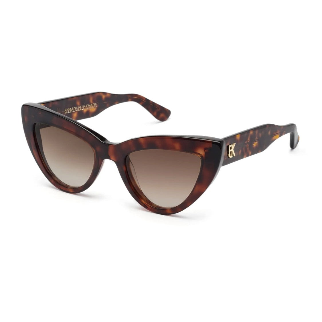 Emmanuelle Khanh Havana Cherry Cat-Eye Sunglasses