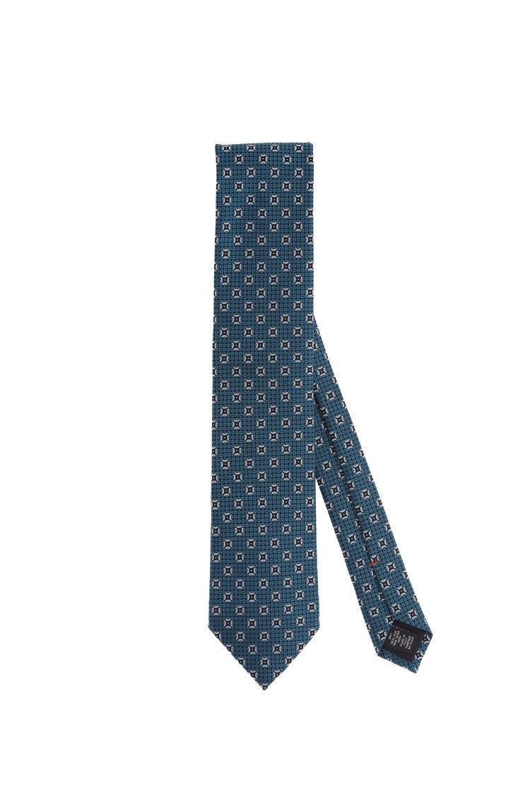 Zegna Micro Pattern Pure Silk Tie