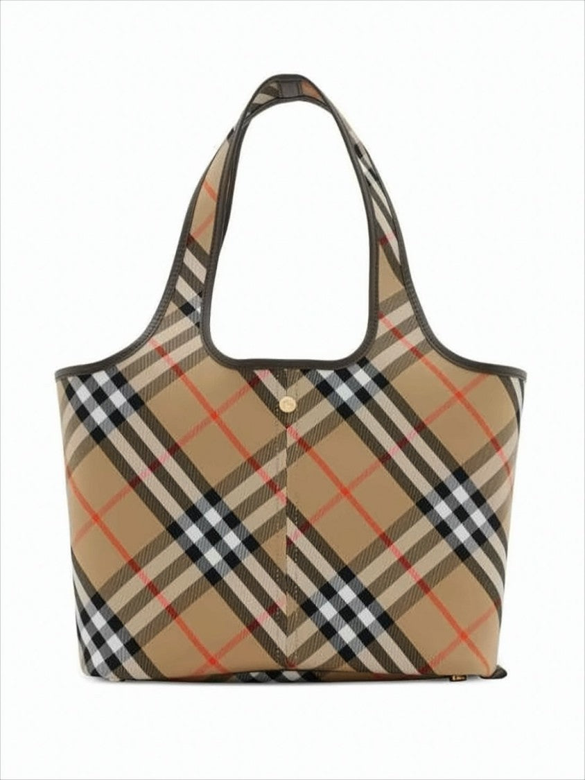 Burberry Spacious Check Pattern Tote Bag