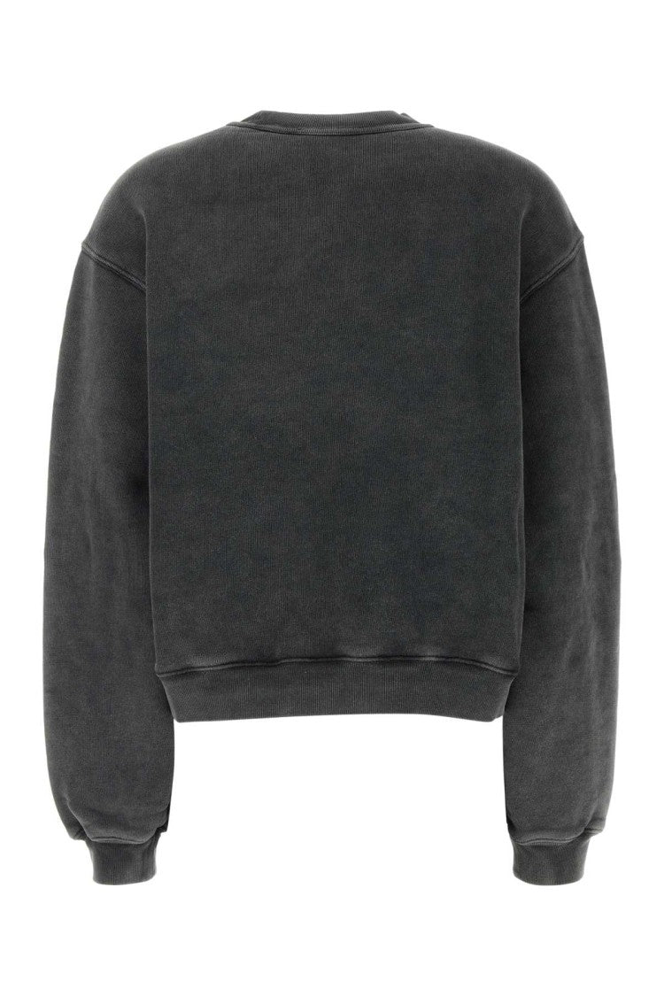 T By Alexander Wang Dark Grey Cotton Sweatshirt